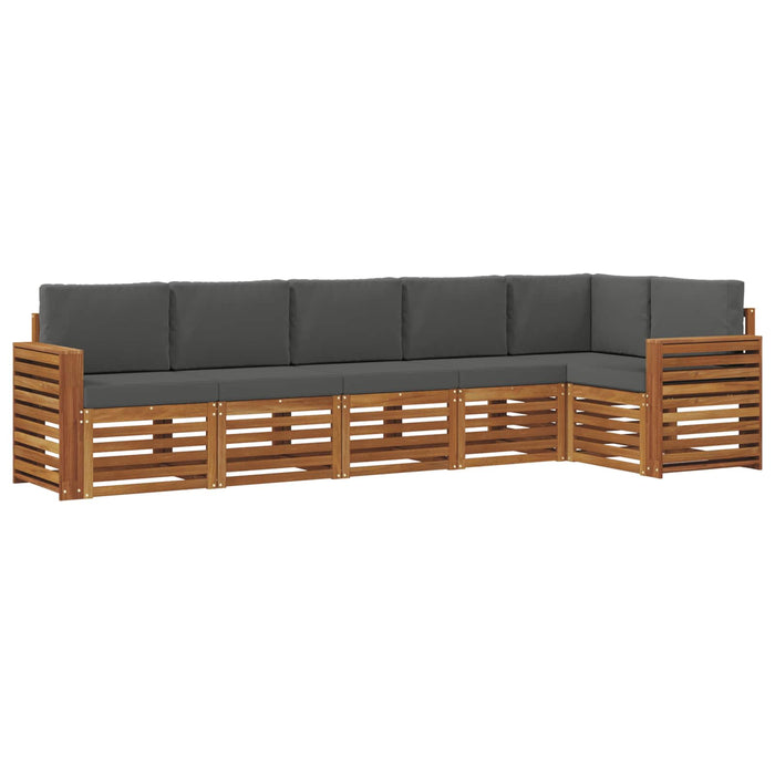 Seturi de canapele cu pernă 6 pcs Natural și Antracit - WALTI WALTI