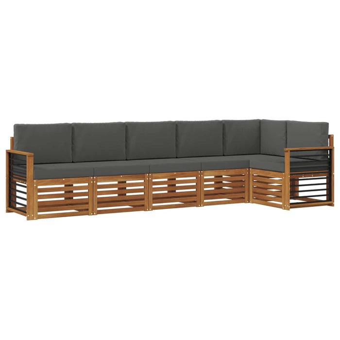 Seturi de canapele cu pernă 6 pcs Natural și Antracit - WALTI WALTI