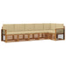 Seturi de canapele 6 pcs Natural și Bej Lemn Solid de Acacia - WALTI WALTI