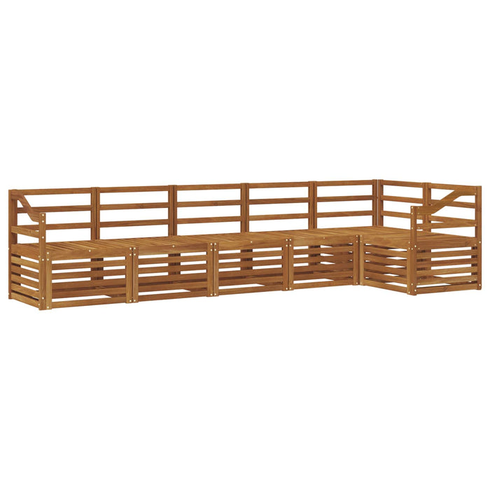 Seturi de canapele 6 pcs natural Lemn Solid de Acacia - WALTI WALTI