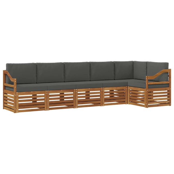 Seturi de canapele cu pernă 6 pcs Natural și Antracit - WALTI WALTI