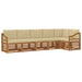 Seturi de canapele 6 pcs Natural și Bej Lemn Solid de Acacia - WALTI WALTI