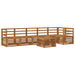 Set canapea sectională 7 pcs natural Lemn Solid de Acacia - WALTI WALTI