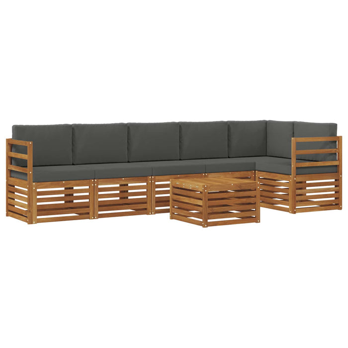 Seturi de canapele cu pernă 7 pcs Natural și Antracit - WALTI WALTI