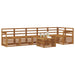 Set canapea sectională 7 pcs natural Lemn Solid de Acacia - WALTI WALTI