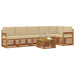 Seturi de canapele 7 pcs Natural și Bej Lemn Solid de Acacia - WALTI WALTI