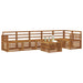 Set canapea sectională 7 pcs natural Lemn Solid de Acacia - WALTI WALTI
