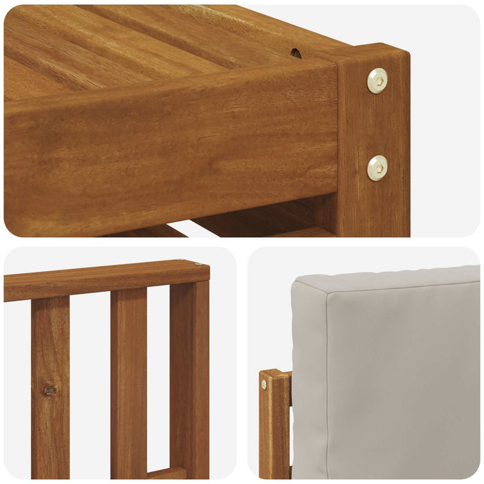 Seturi de canapele cu pernă 7 pcs Gri natural și deschis - WALTI WALTI