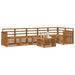 Set canapea sectională 7 pcs natural Lemn Solid de Acacia - WALTI WALTI