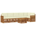 Seturi de canapele 7 pcs Natural și Crem Lemn Solid de Acacia - WALTI WALTI