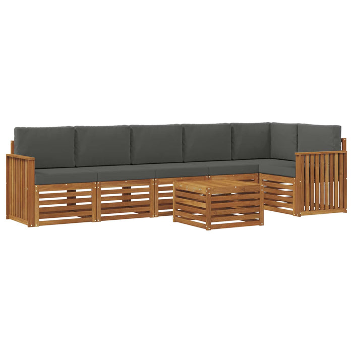 Seturi de canapele cu pernă 7 pcs Natural și Antracit - WALTI WALTI