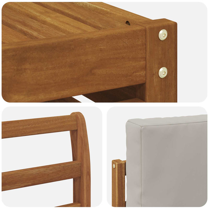 Seturi de canapele cu pernă 7 pcs Gri natural și deschis - WALTI WALTI
