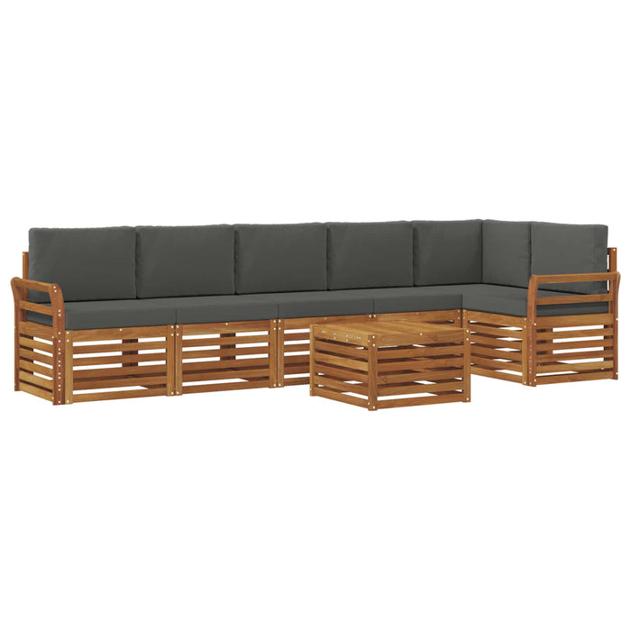 Seturi de canapele cu pernă 7 pcs Natural și Antracit - WALTI WALTI