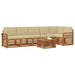 Seturi de canapele 7 pcs Natural și Bej Lemn Solid de Acacia - WALTI WALTI