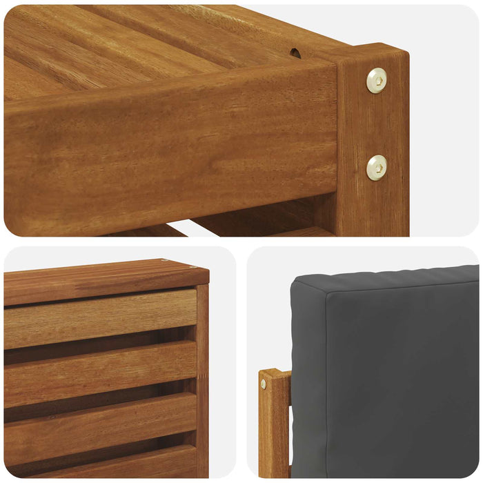 Seturi de canapele cu pernă 7 pcs Natural și Antracit - WALTI WALTI