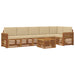 Seturi de canapele 7 pcs Natural și Bej Lemn Solid de Acacia - WALTI WALTI
