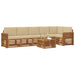 Seturi de canapele 7 pcs Natural și Bej Lemn Solid de Acacia - WALTI WALTI