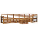 Set canapea sectională 7 pcs natural Lemn Solid de Acacia - WALTI WALTI