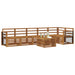 Set canapea sectională 7 pcs natural Lemn Solid de Acacia - WALTI WALTI