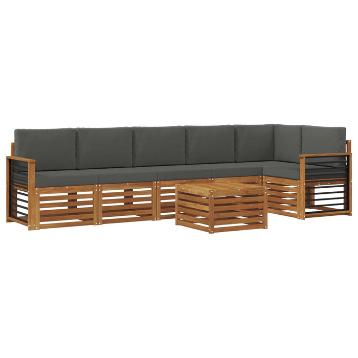 Seturi de canapele cu pernă 7 pcs Natural și Antracit - WALTI WALTI