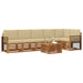 Seturi de canapele 7 pcs Natural și Bej Lemn Solid de Acacia - WALTI WALTI