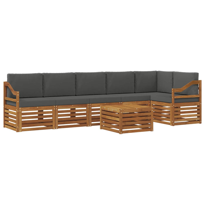 Seturi de canapele cu pernă 7 pcs Natural și Antracit - WALTI WALTI