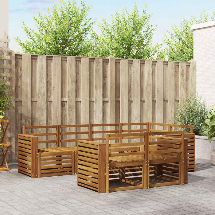 Set canapea sectională 7 pcs natural - WALTI WALTI