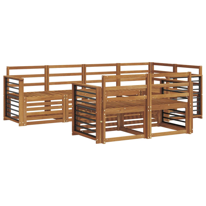 Seturi de canapele 7 pcs natural Lemn Solid de Acacia - WALTI WALTI