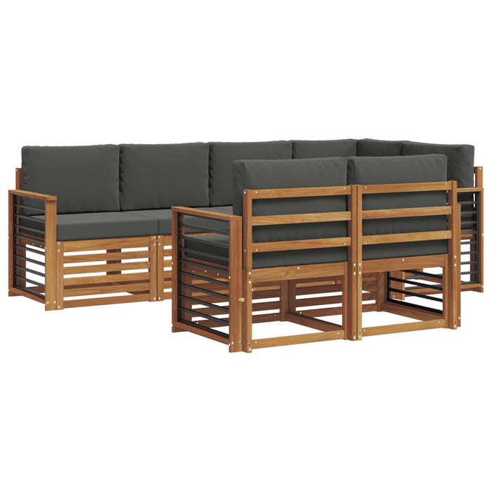Set canapea sectională cu pernă 7 pcs Natural și Antracit - WALTI WALTI