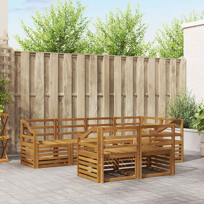 Set canapea sectională 7 pcs natural - WALTI WALTI