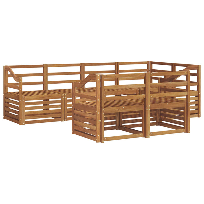 Set canapea sectională 7 pcs natural - WALTI WALTI