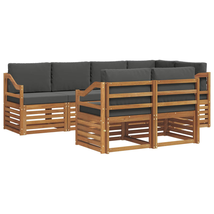 Set canapea sectională cu pernă 7 pcs Natural și Antracit - WALTI WALTI