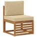 Set canapea sectională cu pernă 7 pcs Natural și Bej - WALTI WALTI