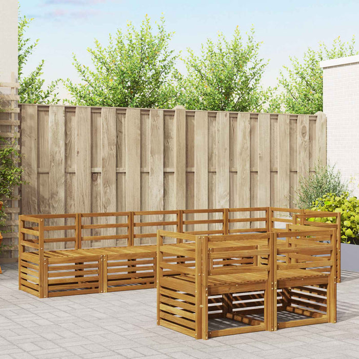 Seturi de canapele 8 pcs natural Lemn Solid de Acacia - WALTI WALTI