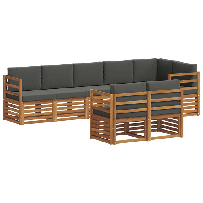 Seturi de canapele cu pernă 8 pcs Natural și Antracit - WALTI WALTI