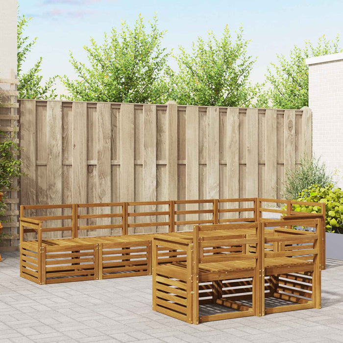 Seturi de canapele 8 pcs natural Lemn Solid de Acacia - WALTI WALTI