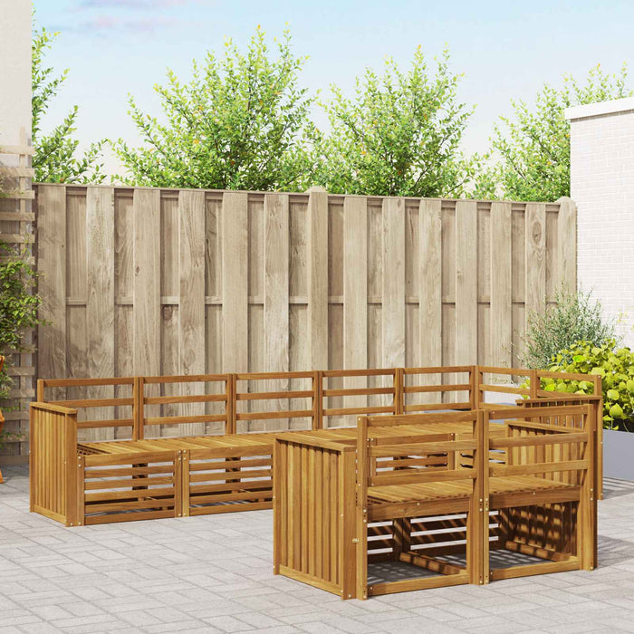 Seturi de canapele 8 pcs natural Lemn Solid de Acacia - WALTI WALTI