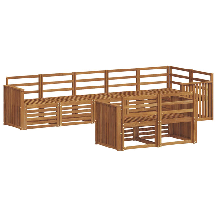 Seturi de canapele 8 pcs natural Lemn Solid de Acacia - WALTI WALTI