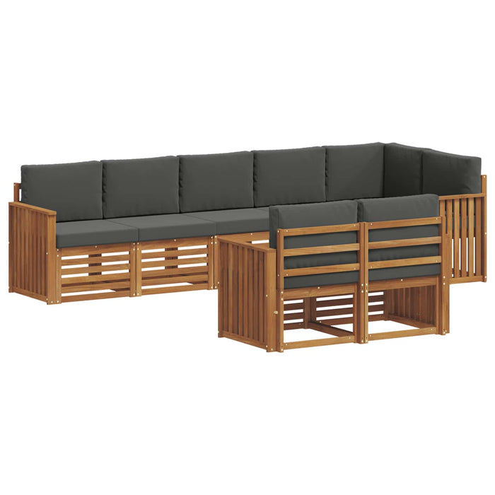 Seturi de canapele cu pernă 8 pcs Natural și Antracit - WALTI WALTI