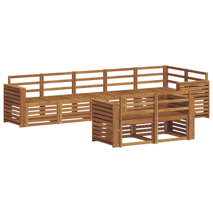 Seturi de canapele 8 pcs natural Lemn Solid de Acacia - WALTI WALTI