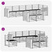 Seturi de canapele 8 pcs natural Lemn Solid de Acacia - WALTI WALTI