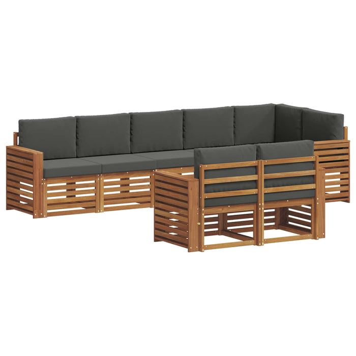 Seturi de canapele cu pernă 8 pcs Natural și Antracit - WALTI WALTI
