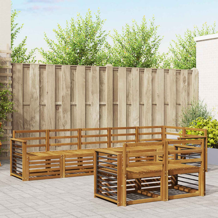 Seturi de canapele 8 pcs natural Lemn Solid de Acacia - WALTI WALTI