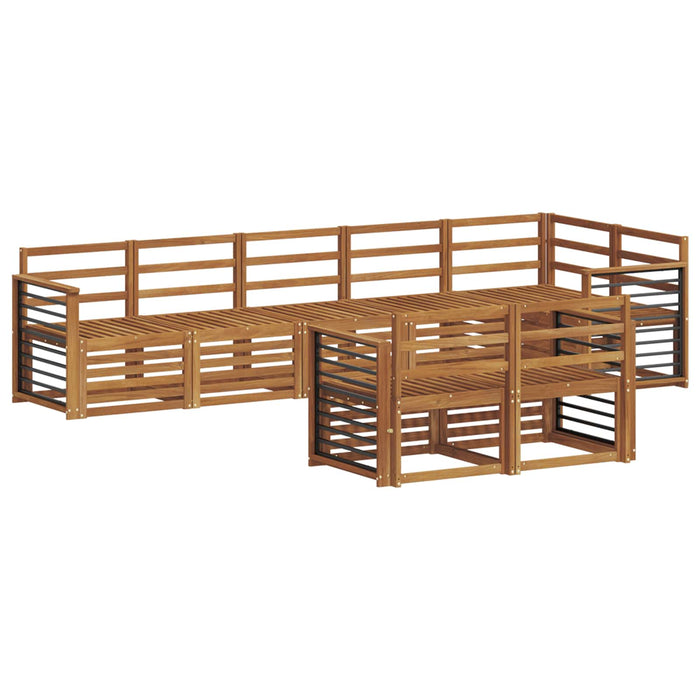 Seturi de canapele 8 pcs natural Lemn Solid de Acacia - WALTI WALTI