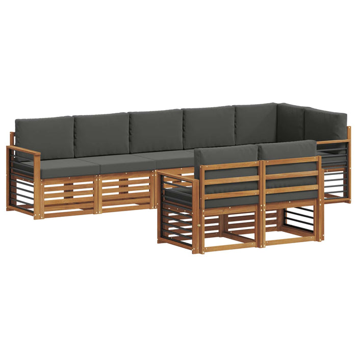 Seturi de canapele cu pernă 8 pcs Natural și Antracit - WALTI WALTI