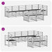 Seturi de canapele 8 pcs natural Lemn Solid de Acacia - WALTI WALTI