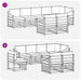 Seturi de canapele 8 pcs Natural și Crem Lemn Solid de Acacia - WALTI WALTI