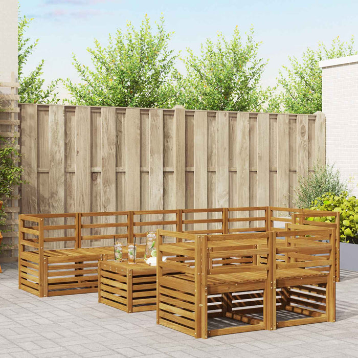 Seturi de canapele 9 pcs natural Lemn Solid de Acacia - WALTI WALTI