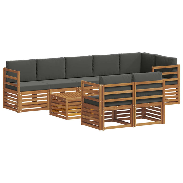Seturi de canapele cu pernă 9 pcs Natural și Antracit - WALTI WALTI
