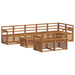 Seturi de canapele 9 pcs natural Lemn Solid de Acacia - WALTI WALTI